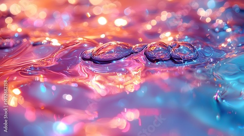 Wallpaper Mural Iridescent Water Texture Torontodigital.ca