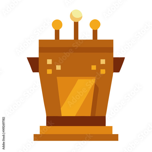 Wooden Podium on Stage – Presentation, Speech, or Conference Illustration

