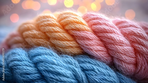 Wallpaper Mural Rainbow Yarn Texture Torontodigital.ca