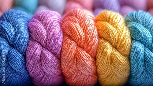 Wallpaper Mural Rainbow Yarn Texture Torontodigital.ca