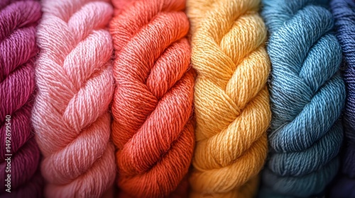 Wallpaper Mural Rainbow Yarn Texture Torontodigital.ca