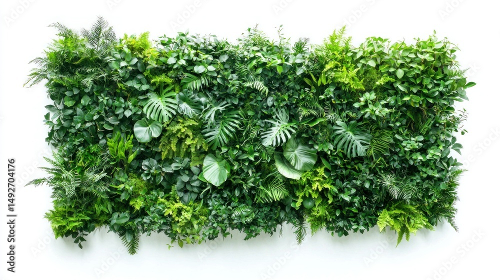 Naklejka premium Indoor vertical garden isolated on white background