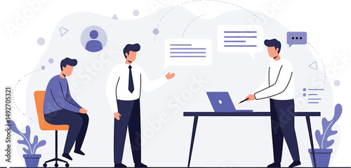 Minimalist Vector: Employee Grievance Handling
