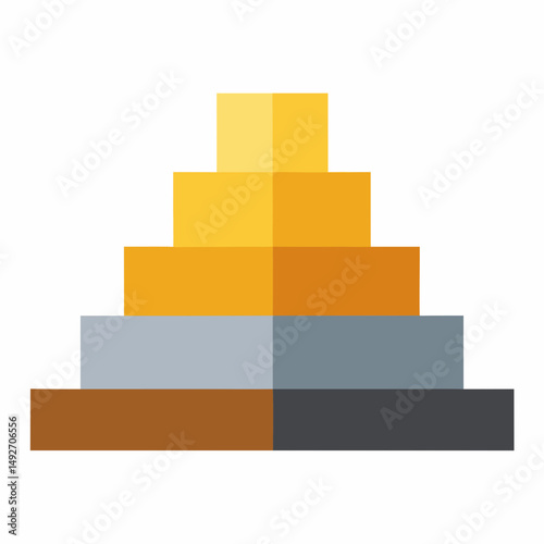 Wooden Podium on Stage – Presentation, Speech, or Conference vector illustration