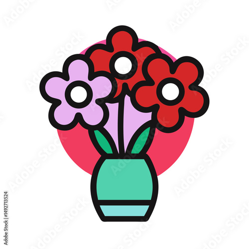 vase with flowers