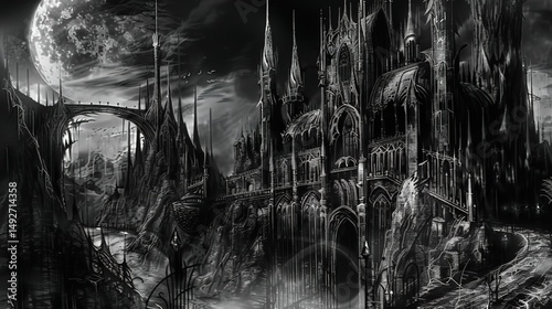 Enigmatic Shadows and Eerie Grandeur - A Mesmerizing Collection of Dark Gothic Castle Wallpapers