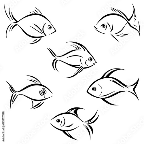 Peixe icone minimalista