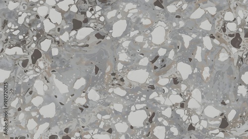 Wallpaper Mural Modern Terrazzo Marble Texture Background in Neutral Tones Torontodigital.ca