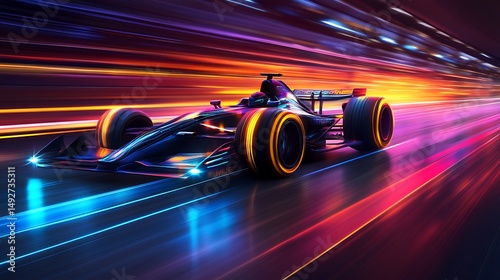 Racing car high speed tunnel