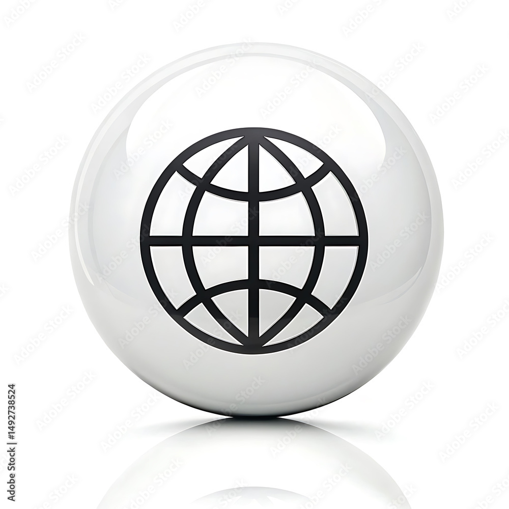 Global Network Icon A Simple Yet Powerful Symbol of Worldwide Connectivity Global Network Icon A Simple Yet Powerful Symbol of Worldwide Connectivity
