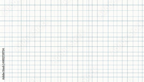 Open Folded Graph Paper Blue Grid on White