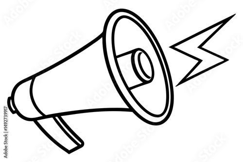 vector illustration of megaphone