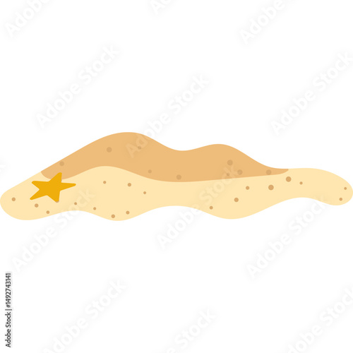 Sand Beach Footer