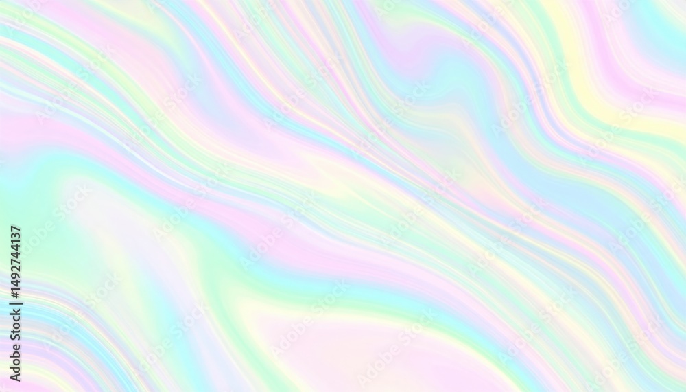 Obraz premium Colorful abstract waves digital art background design vibrant modern creative concept
