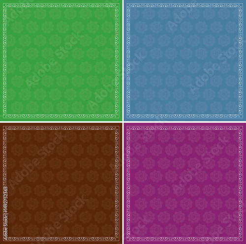 patten with flowers illustration, Set of abstract flower vector patterns, Design Patterns Art Vector Art, Icons, and Graphics