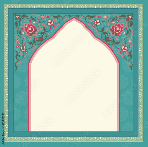 Traditional Indian Mughal plant, Mughal art, peacock garden,  Mughal dancing woman in a garden