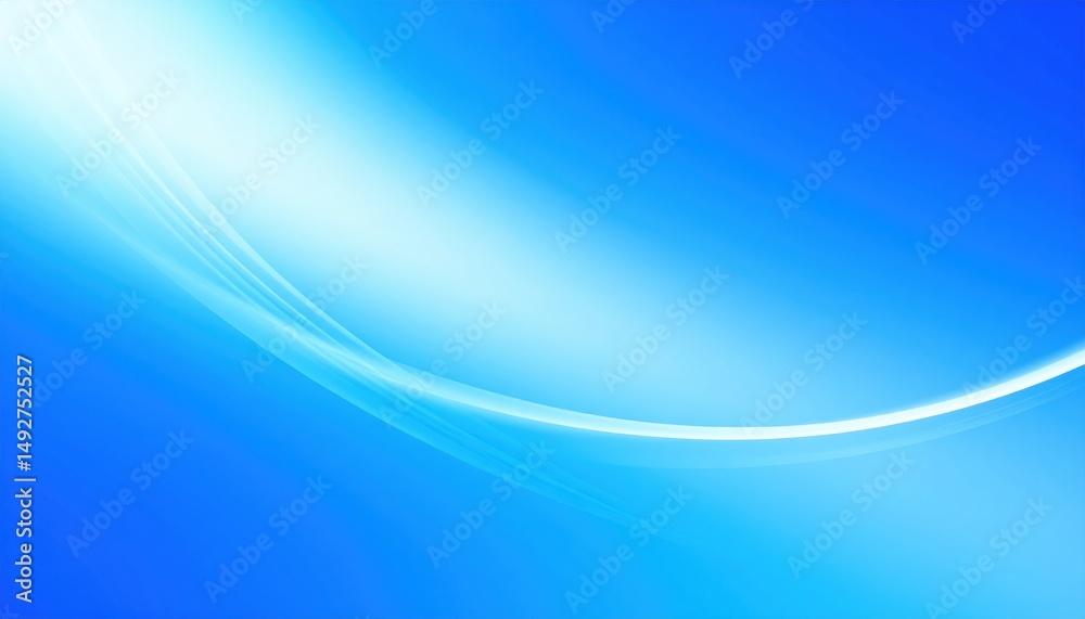 Fototapeta premium Dynamic blue abstract background digital artwork smooth gradients modern aesthetic minimalist design