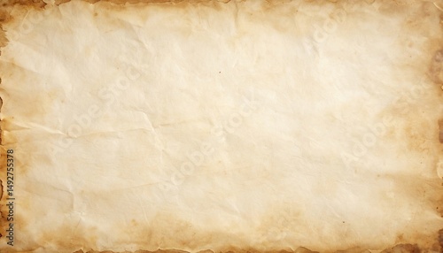 Aged Parchment Stained Crumpled Antique Texture