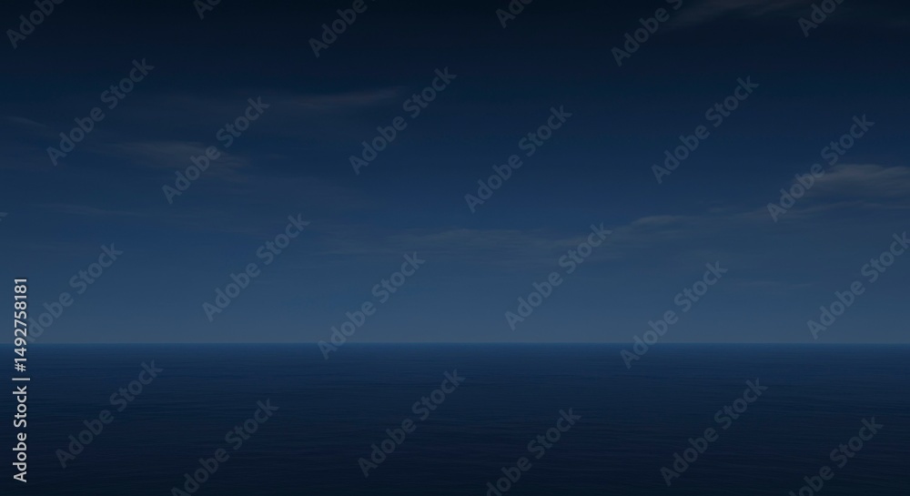 Obraz premium Dark sea and clouds