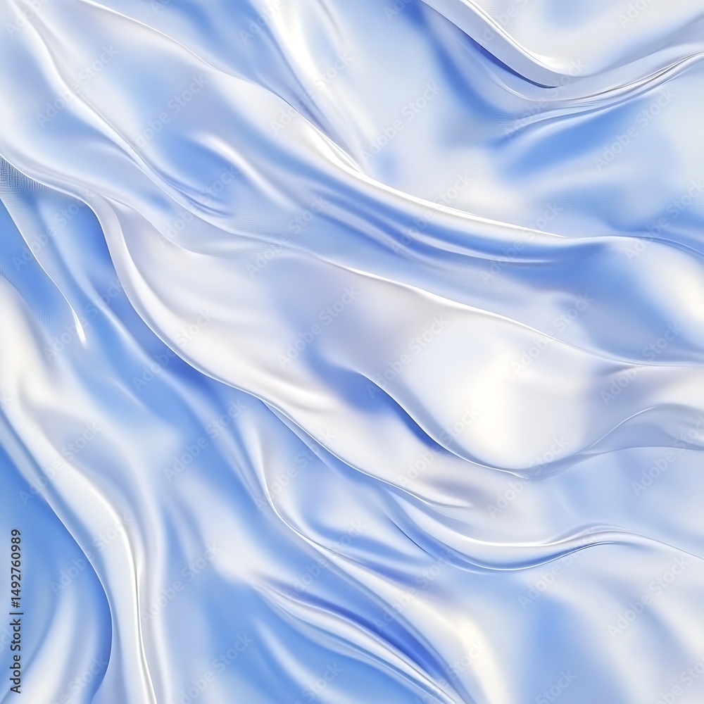 Obraz premium blue satin background