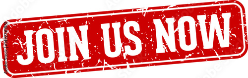 join us now rectangular sign. join us now stamp