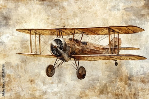 Vintage Airplane, Aviation, Flight, Propeller, Wings, Sky, Clouds, Retro, Antique, Aircraft
