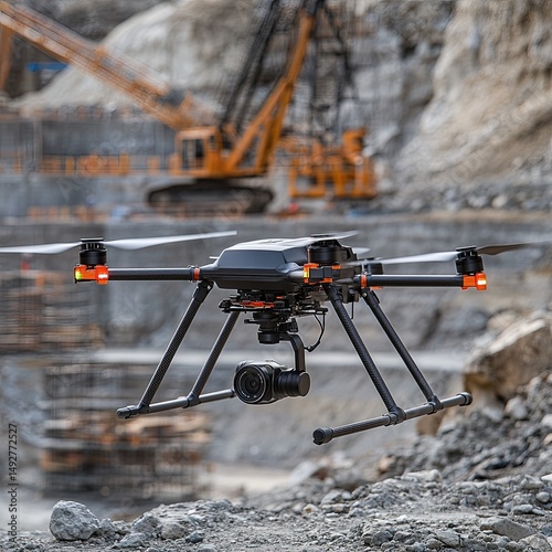 Drone systems generating 3D terrain and structural maps for construction and environmental projects.