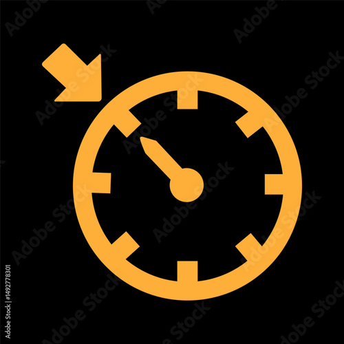 Cruise Control simple sign of car dashboard engine light sign alert