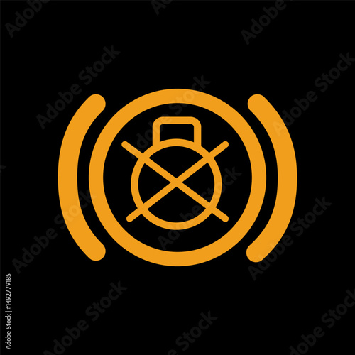 Brake Lights simple sign of car dashboard engine light sign alert