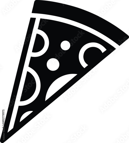 pizza slice icon vector illustration