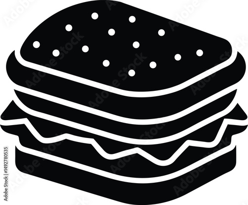sandwich icon vector illustration