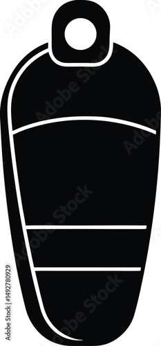 sleeping bag icon vector illustration