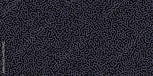 Abstract Reaction-diffusion Turing pattern natural texture purple gradient color scheme. Linear design with biological algorithm psychedelic background. Reaction-diffusion or truing patter