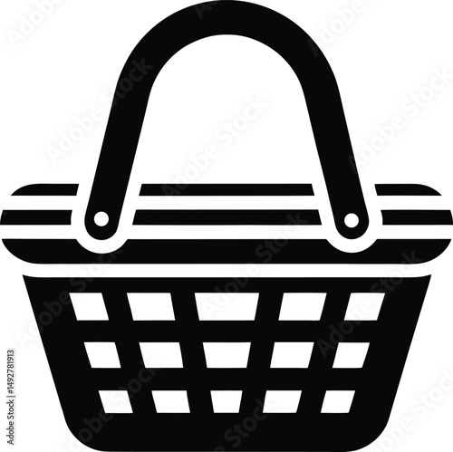 picnic basket icon vector illustration