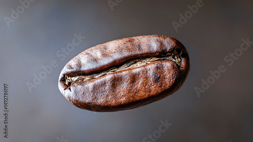 Roasted Coffee Bean Closeup Macro Photography Rich Brown Aroma dark food cafe life drink latte grain