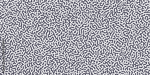 Abstract Reaction-diffusion Turing pattern natural texture purple gradient color scheme. Linear design with biological algorithm psychedelic background. Reaction-diffusion or truing patter