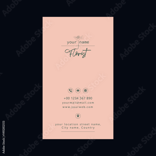 business card templates elegant classical decor