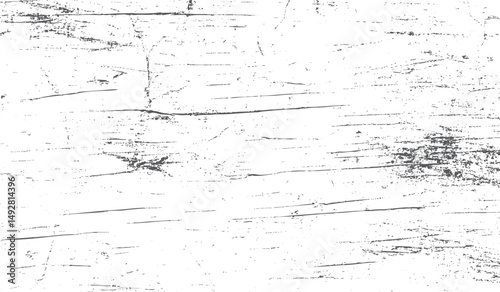 Vintage texture with dust grain and dirt overlay. Abstract grunge effect with rough strokes. Black scratches vector design on white background.