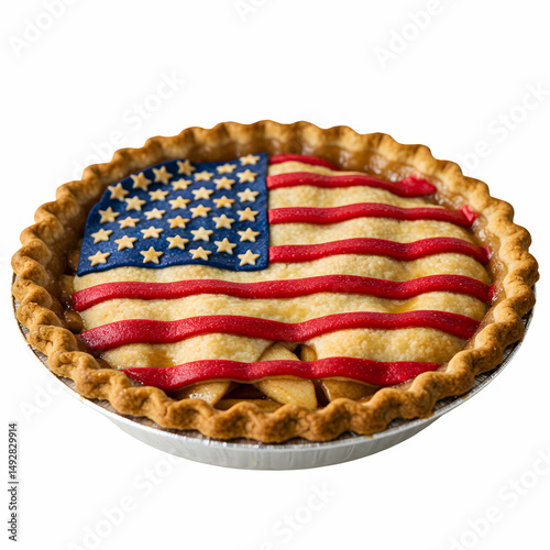 Patriotic Apple Pie 4th of July Dessert