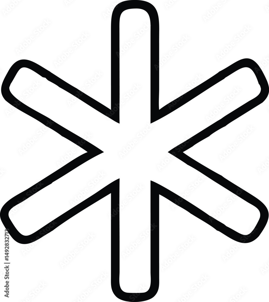 Fototapeta premium vector illustration of a cross symbol