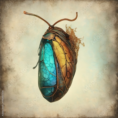 Complementary Colors Digital Chrysalis Gum Bichromate Art photo