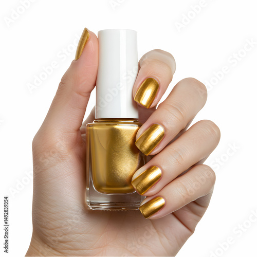 Gold Nail Polish Metallic Manicure Ideas