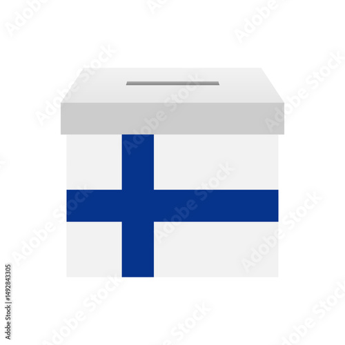 Election in the Finland. Election Concept. Vector Illustration.