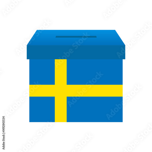 Election in the Sweden. Election Concept. Vector Illustration.
