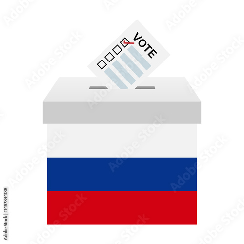 Election in the Russia. Election Concept. Vector Illustration.