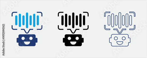 Speech AI icon for voice recognition interface