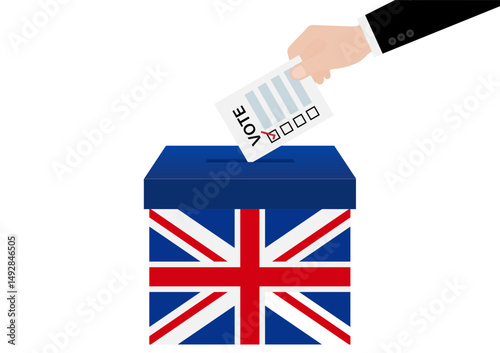 Election in the United Kingdom. Election Concept. Vector Illustration.