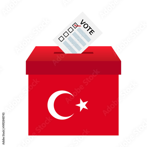 Election in the Turkey. Election Concept. Vector Illustration.