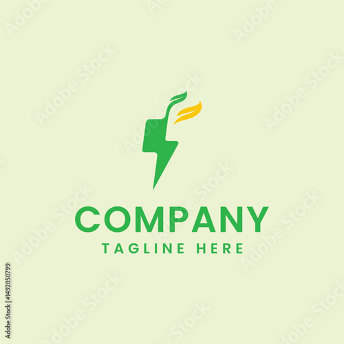 Green Energy Company Logo Design Eco Friendly