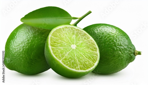lime isolated on transparent background